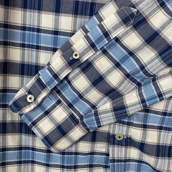 American Eagle Plaid Shirt Men’s Classic Fit Size Large - Picture 5 of 9